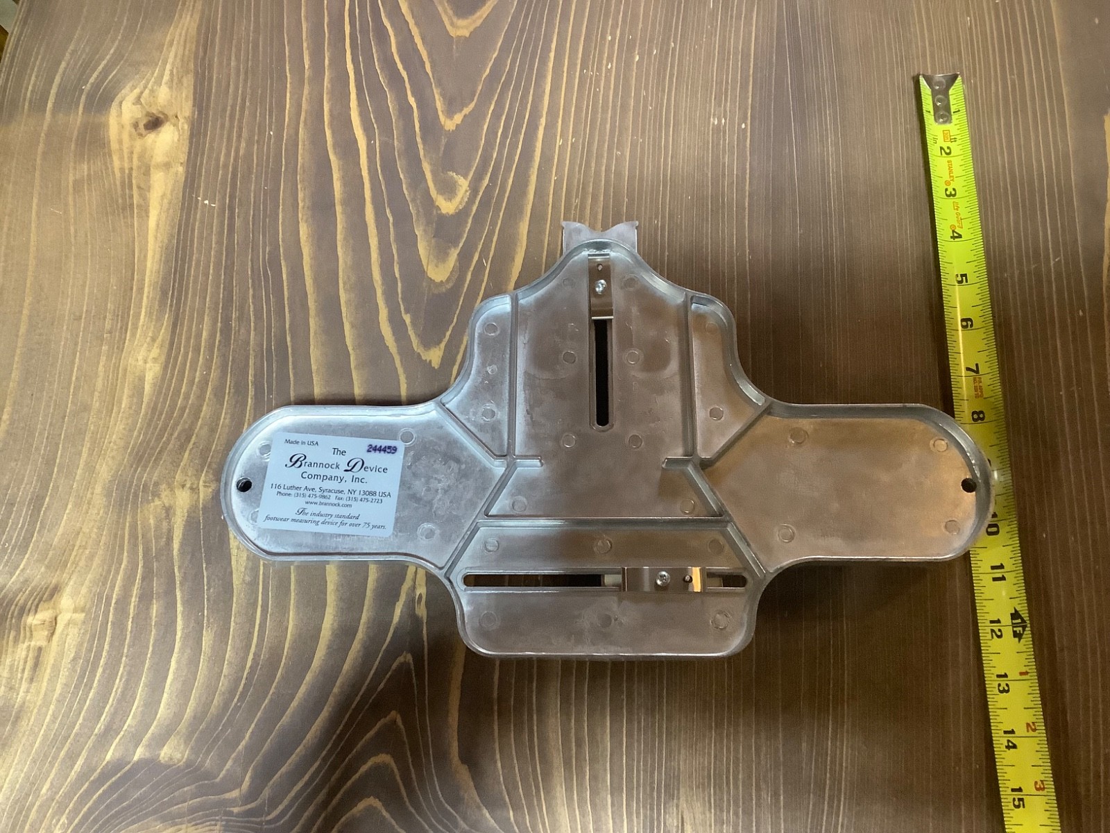 Vtg Genuine Brannock Device Women's Shoe Sizer Width Arch Foot Measurement Tool