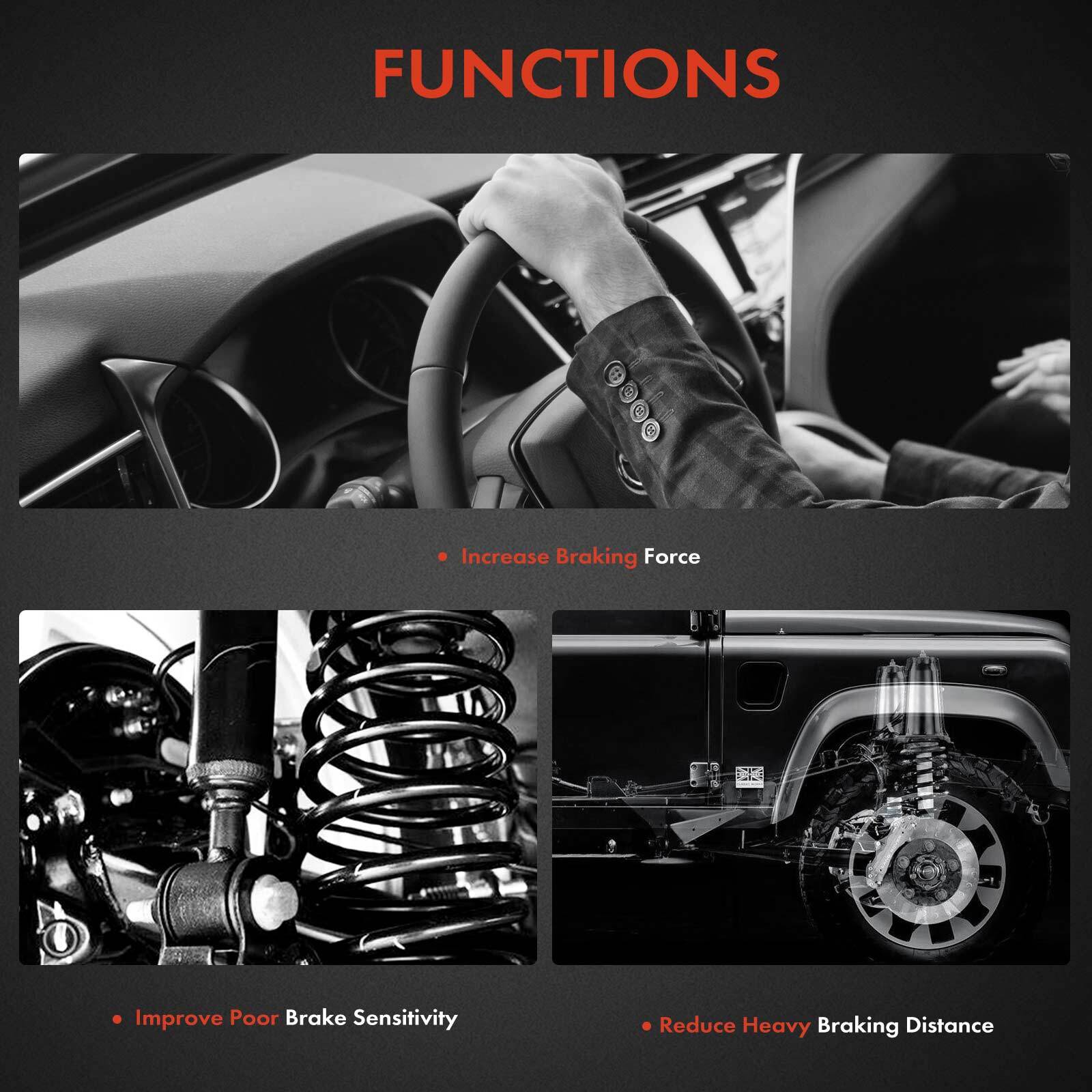 2x Front Left & Right Brake Hydraulic Hose for Cadillac Escalade Chevy Tahoe GMC