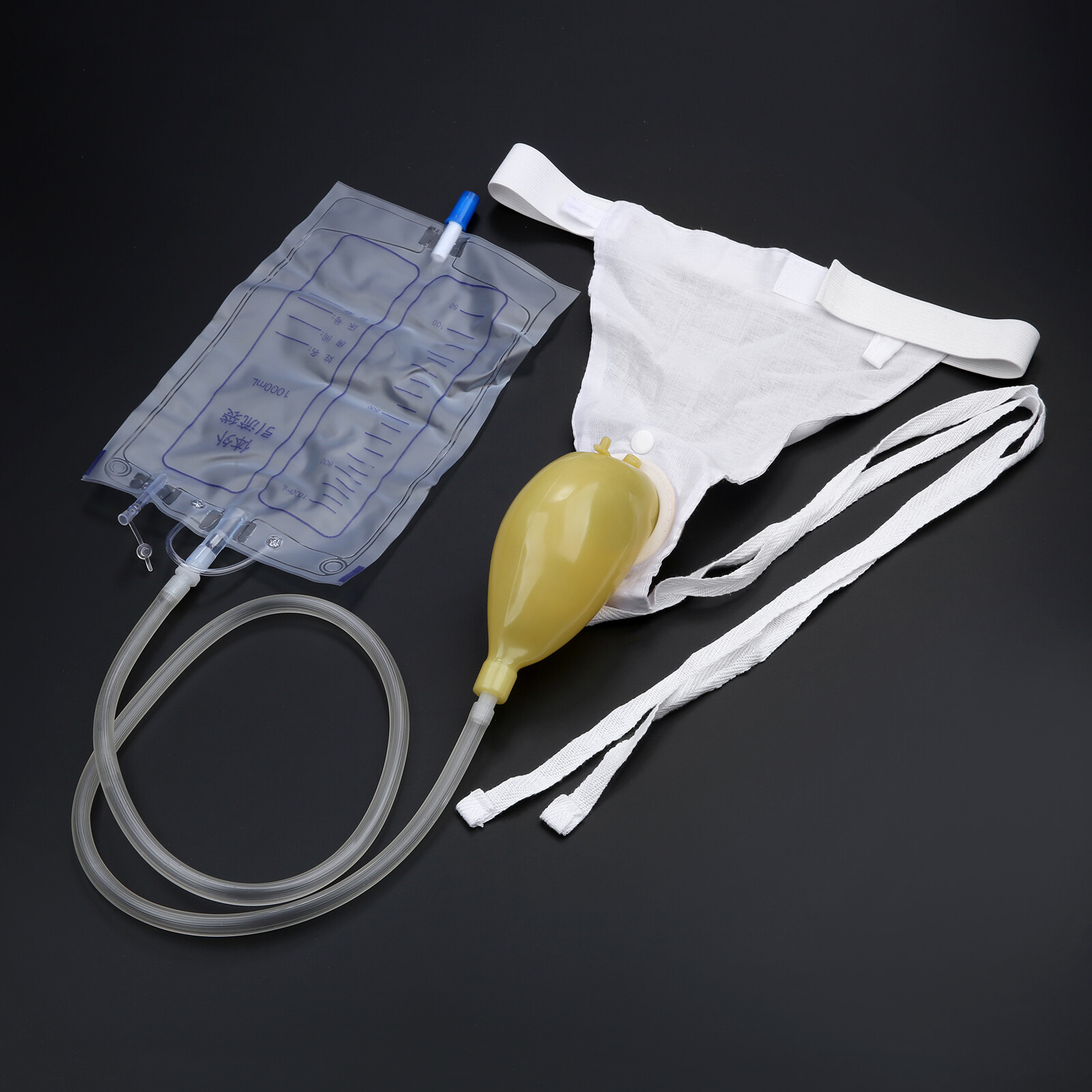 1000ml Men Portable Wearable Urinal Urine Bag Collector Toilet Male Travel US
