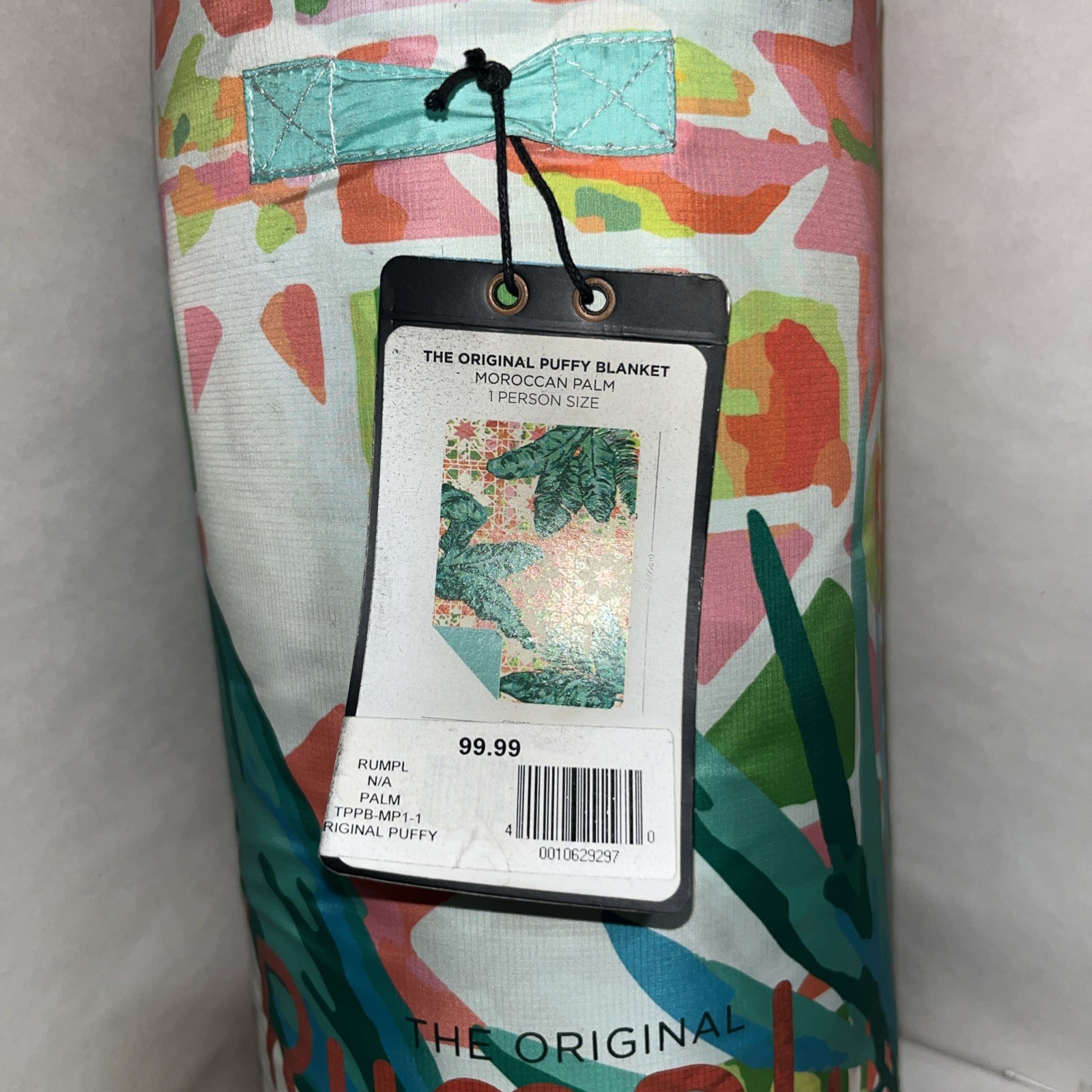 Rumpl Original Puffy Blanket Moroccan Palm With Defects