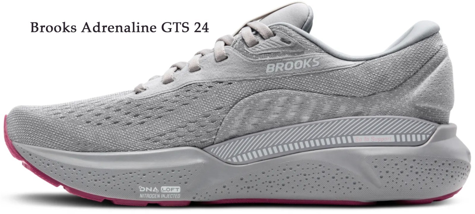 Brooks Adrenaline GTS 24 Women's Alloy/White/Zephyr, Multiple sizes, New In Box