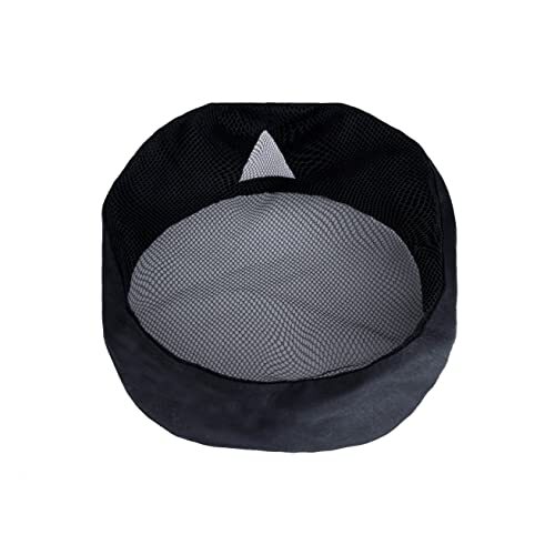 2 Pcs Unisex Vent Chef Hats Adjustable Kitchen Cooking Caps with Black