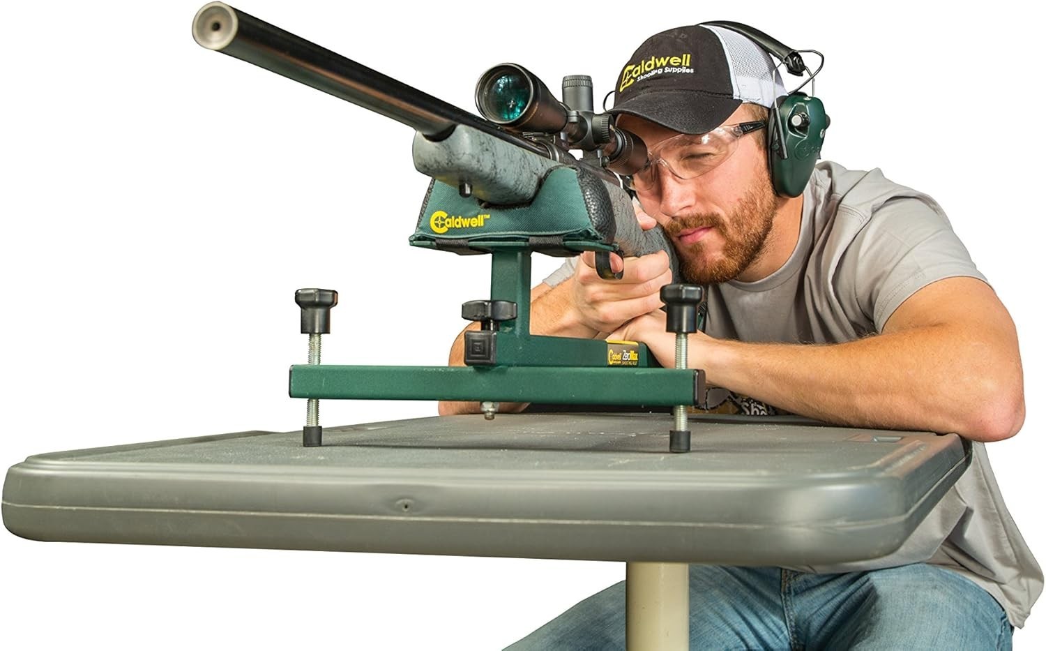 Shooting Rifle Bench Rest Gun Vise Adjustable Sturdy Sighting Gunsmithing Stand