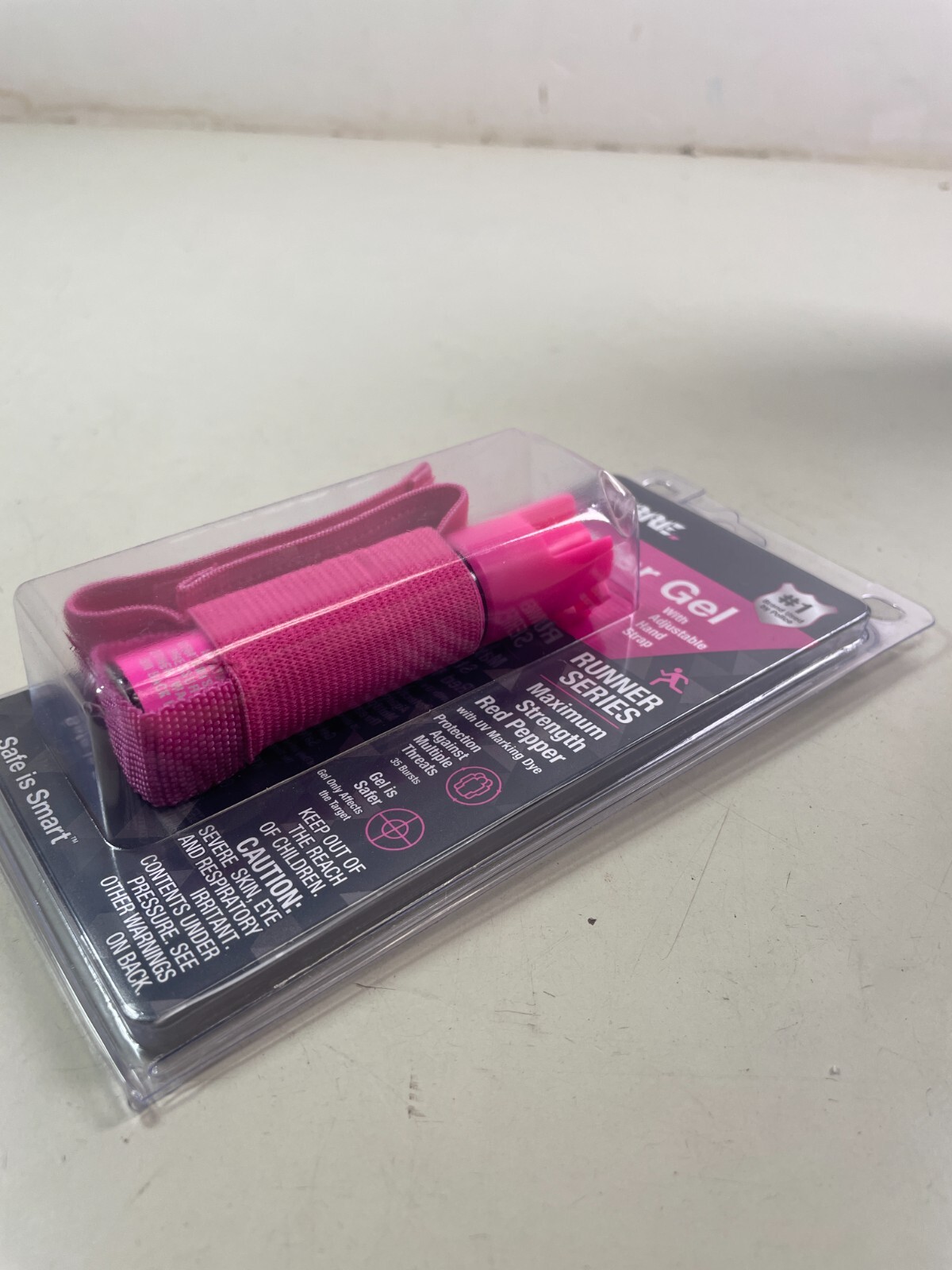 Sabre Runner Pepper Gel Pink Adjustable Hand Strap One Size Fits Most EXP. 2028