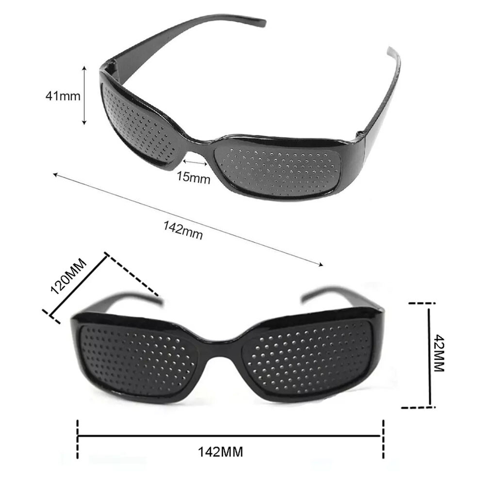 4x Unisex Small hole Glasses Eye Correction Exercise Eyesight Care Improveme