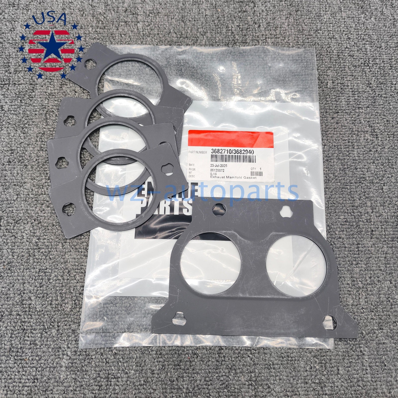 Exhaust Manifold Tube Gaskets Set For Cummins 15L ISX QSX 3682710 3682940