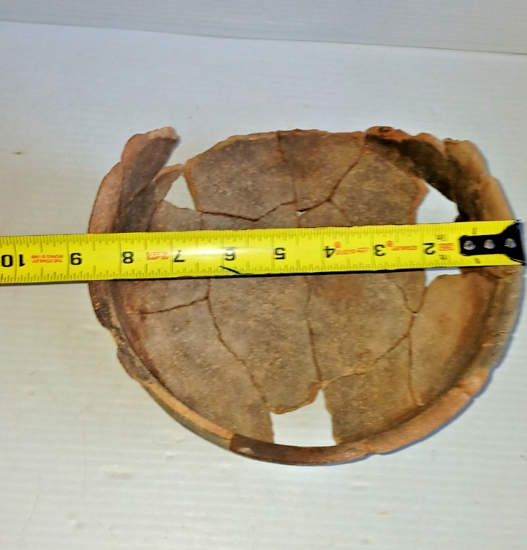 Pre-Columbian Native American Indian Mississippian Partial Pottery Bowl Artifact