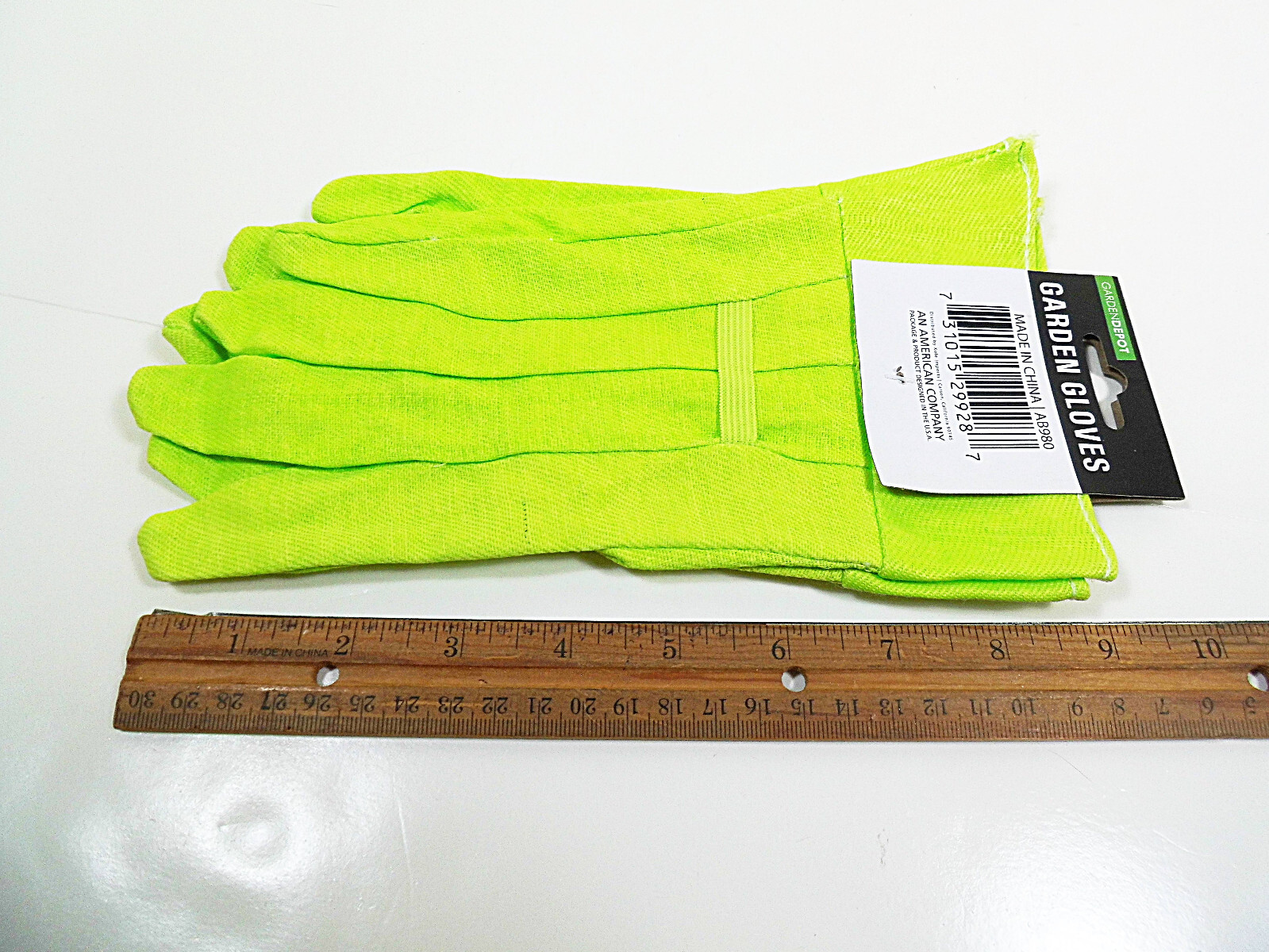 Garden Gloves w Grip Dots L SM XS Gardening Gauntlet Glove Cotton 1 Pr. Cleanup