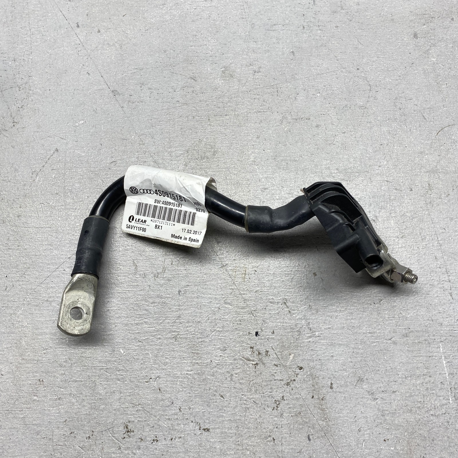 2018 Lamborghini Huracan Battery Ground Cable Wiring 4S0915181