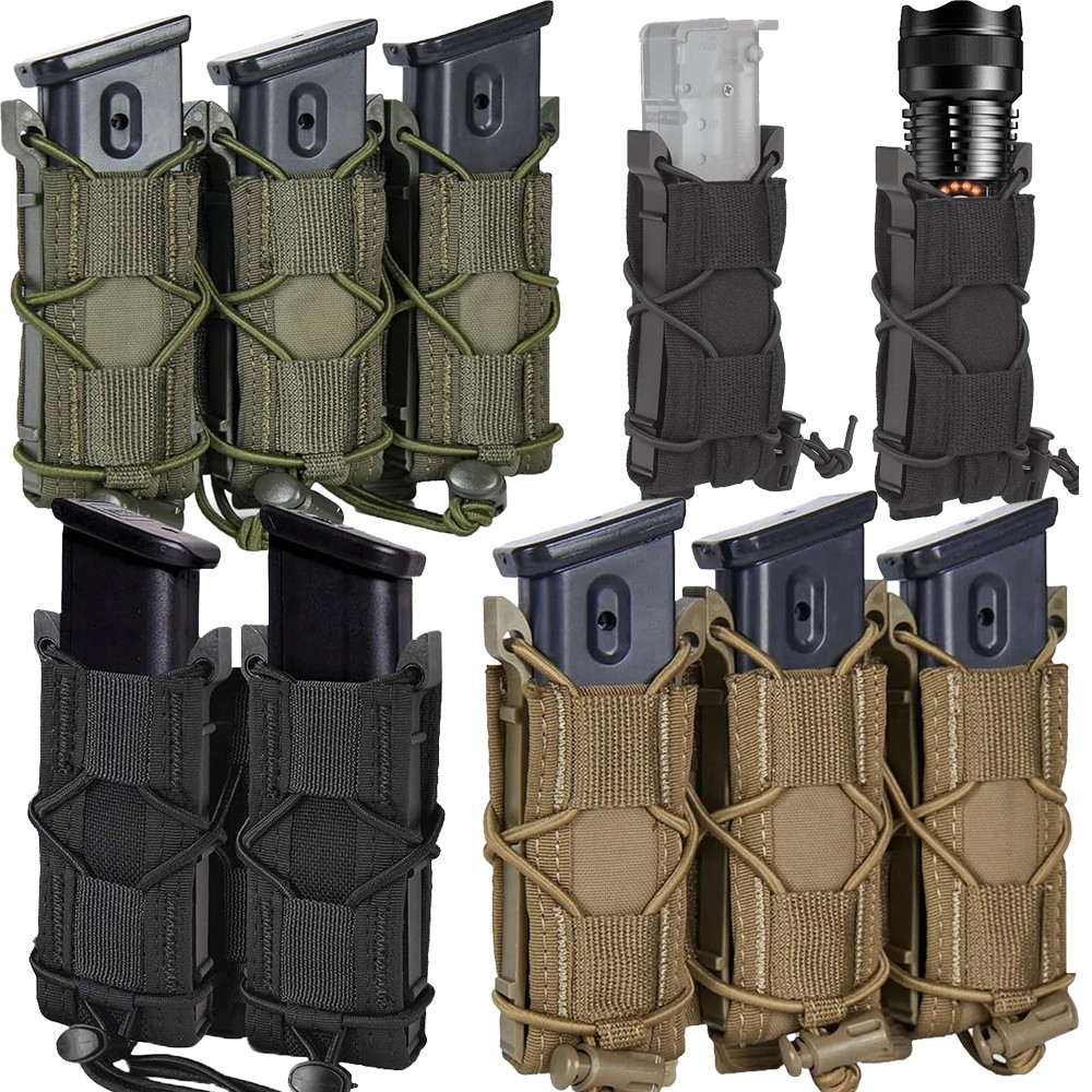 Tactical Molle Magazine Pouch Universal Single/Double/Triple Pistol Mag Holster