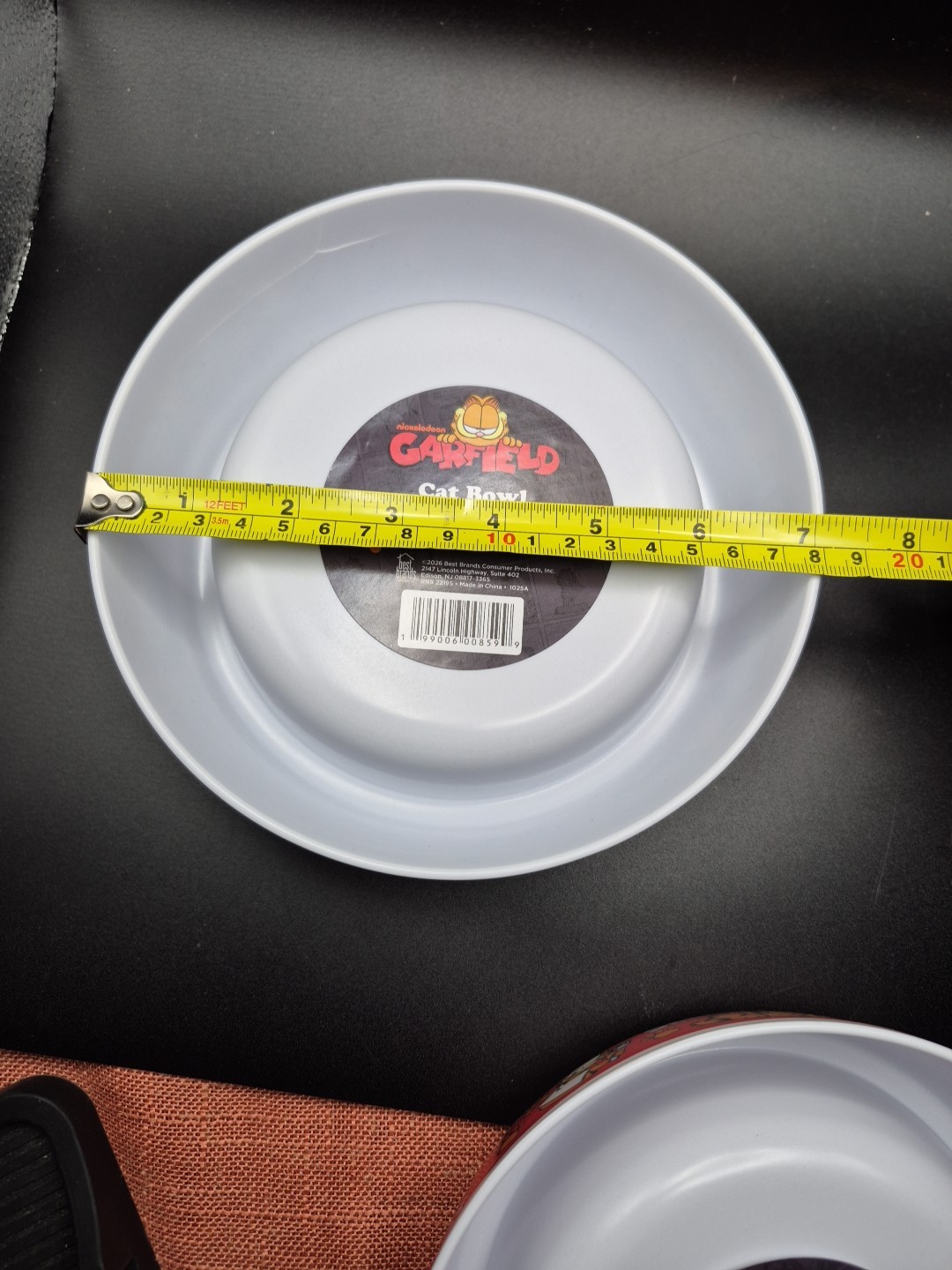 Set Of 2 Bowls -Nickelodeon Garfield Cat Food Bowls -Paws Inc-Plastic - NEW