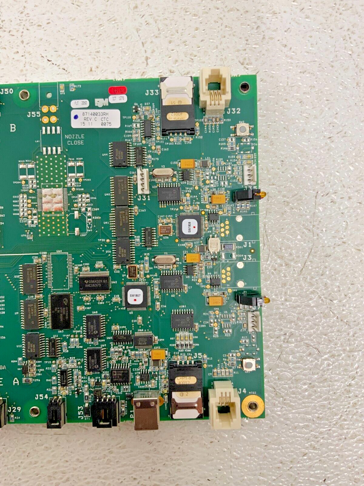 Fluid Management Accutinter 87140033RH 1500 Paint Dispenser PCB Relay Board 269F