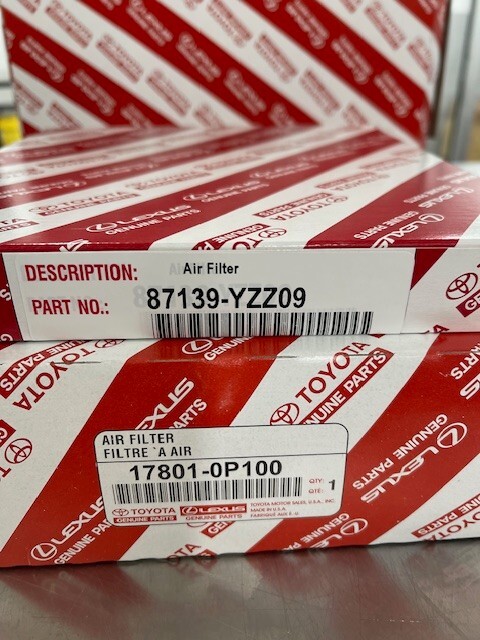 2016-2023 TACOMA 3.5L GENUINE TOYOTA OEM AIR & CABIN FILTER COMBO 0P100 YZZ09