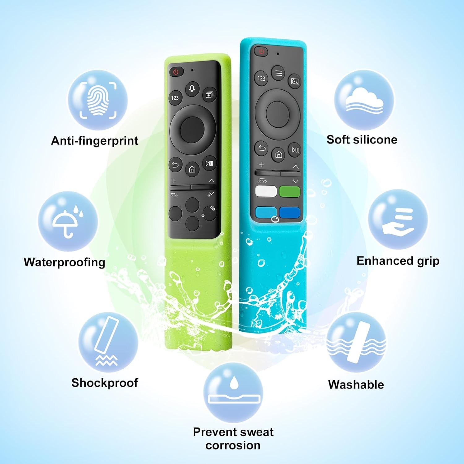 Silicone Protective Case Cover Skin for Samsung Smart TV Remote Controller Lot