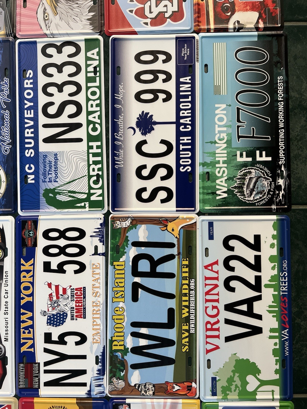 COMPLETE SET - ALL 50 STATES USA LICENSE PLATES LOT REPLICA FOR DECORATION ONLY!