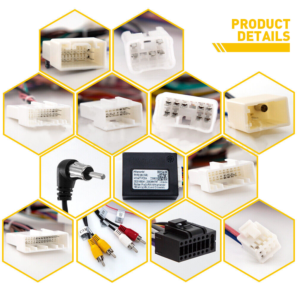 For Toyota Car Stereo Radio Power Harness Cable Wire Adapter Support JBL AMP US