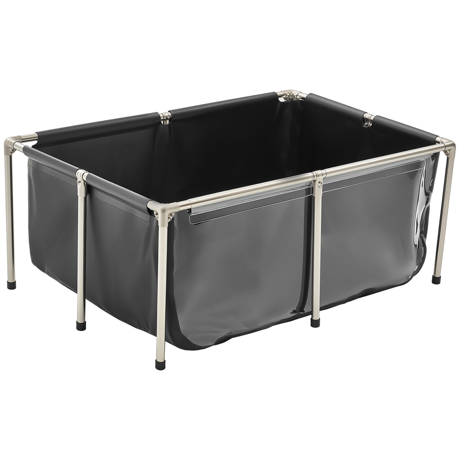 Canvas Fish Pond Above Ground Koi Tank 126.8 Gal with Clear Viewing Panel