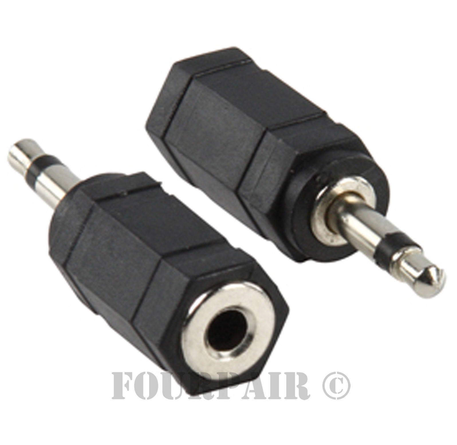 3.5mm Stereo Female Jack to (1/8") 3.5mm Mono Male Plug Audio Converter Adapter