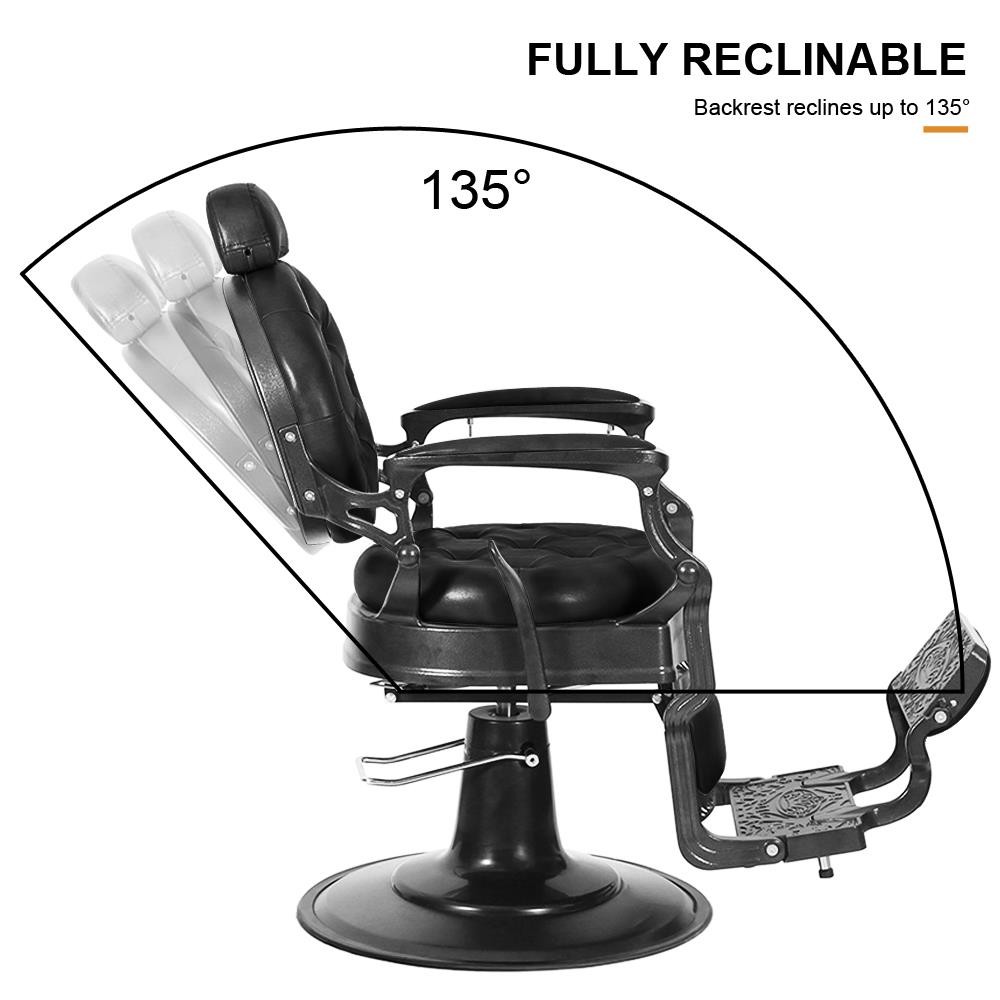 Vintage HeavyDuty Hydraulic Barber Chair All Purpose Recline Beauty SalonStyling