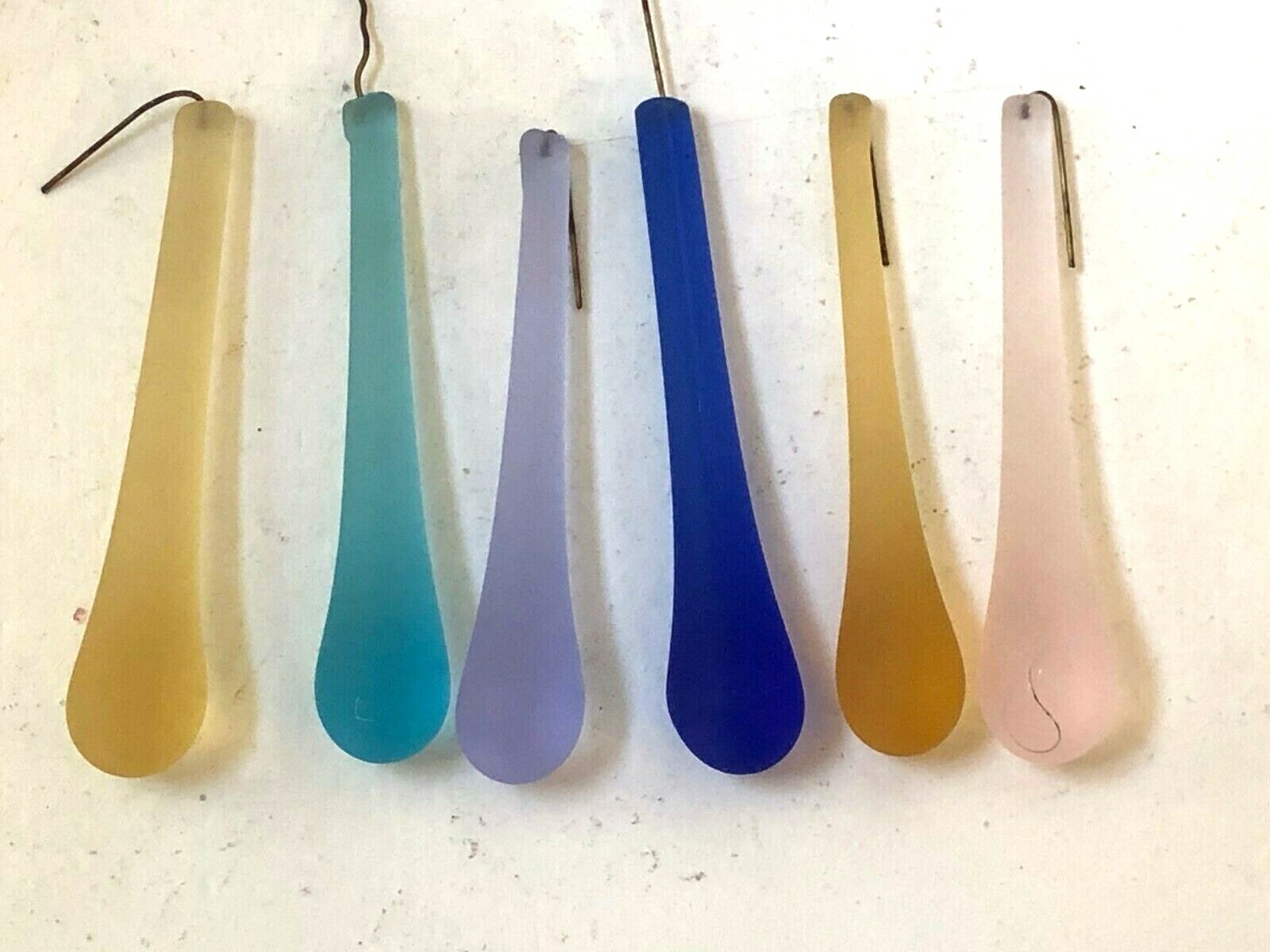 NEW AUTHENTIC FROSTED MURANO TEAR DROP SUNCATCHER 3" Chandelier Prisms 6 colors