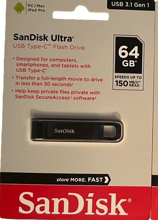 SanDisk Ultra 64GB USB Type-C Flash Drive 3.1  SDCZ460-064G-G46
