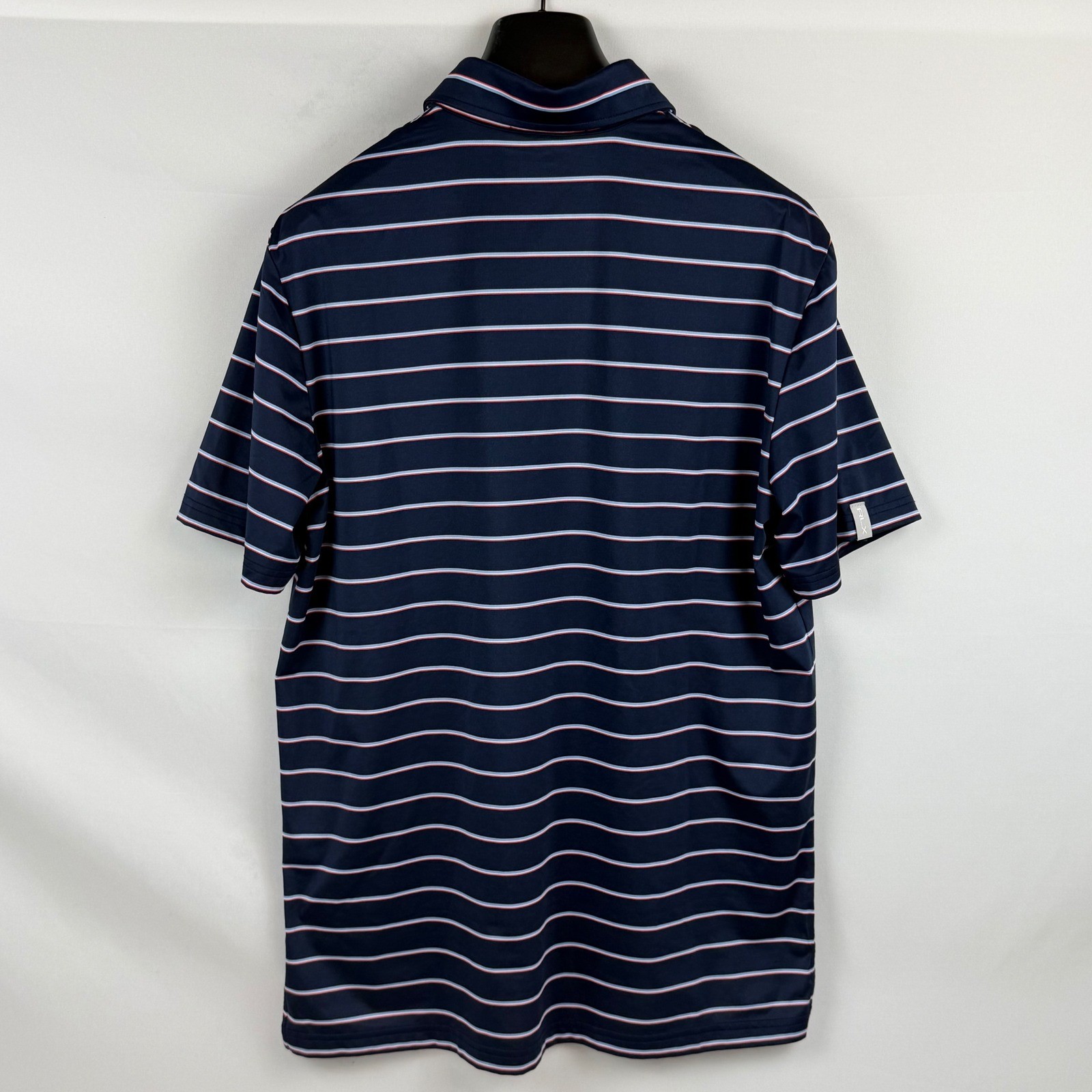 RLX Ralph Lauren Men's Golf Polo Shirt Navy Stripe Size M