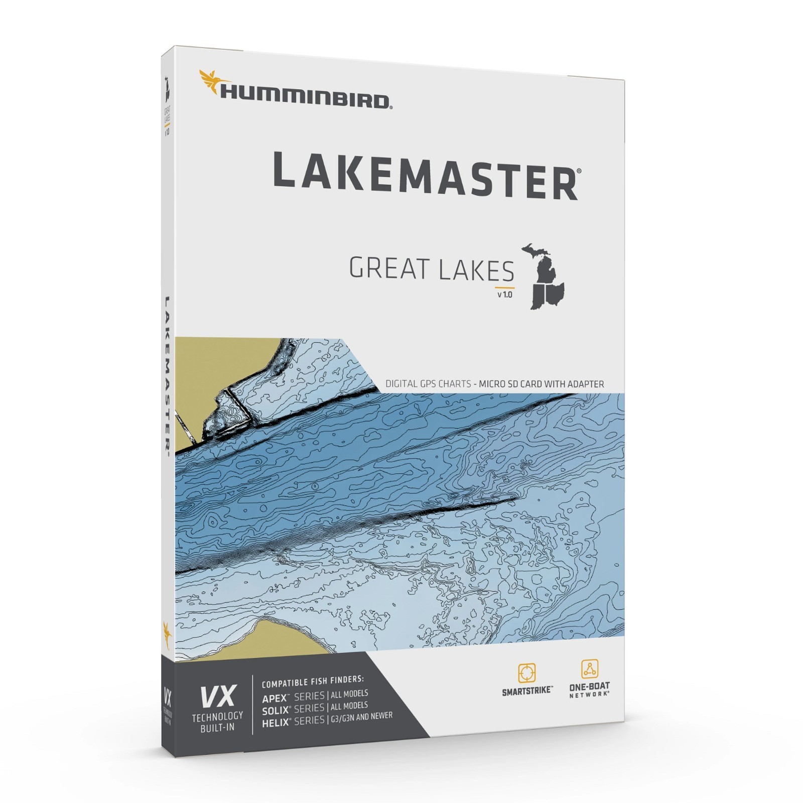 Humminbird LakeMaster V1.0 Fish Finder Lake-Depth Maps 🎣Choose Your Region🎣