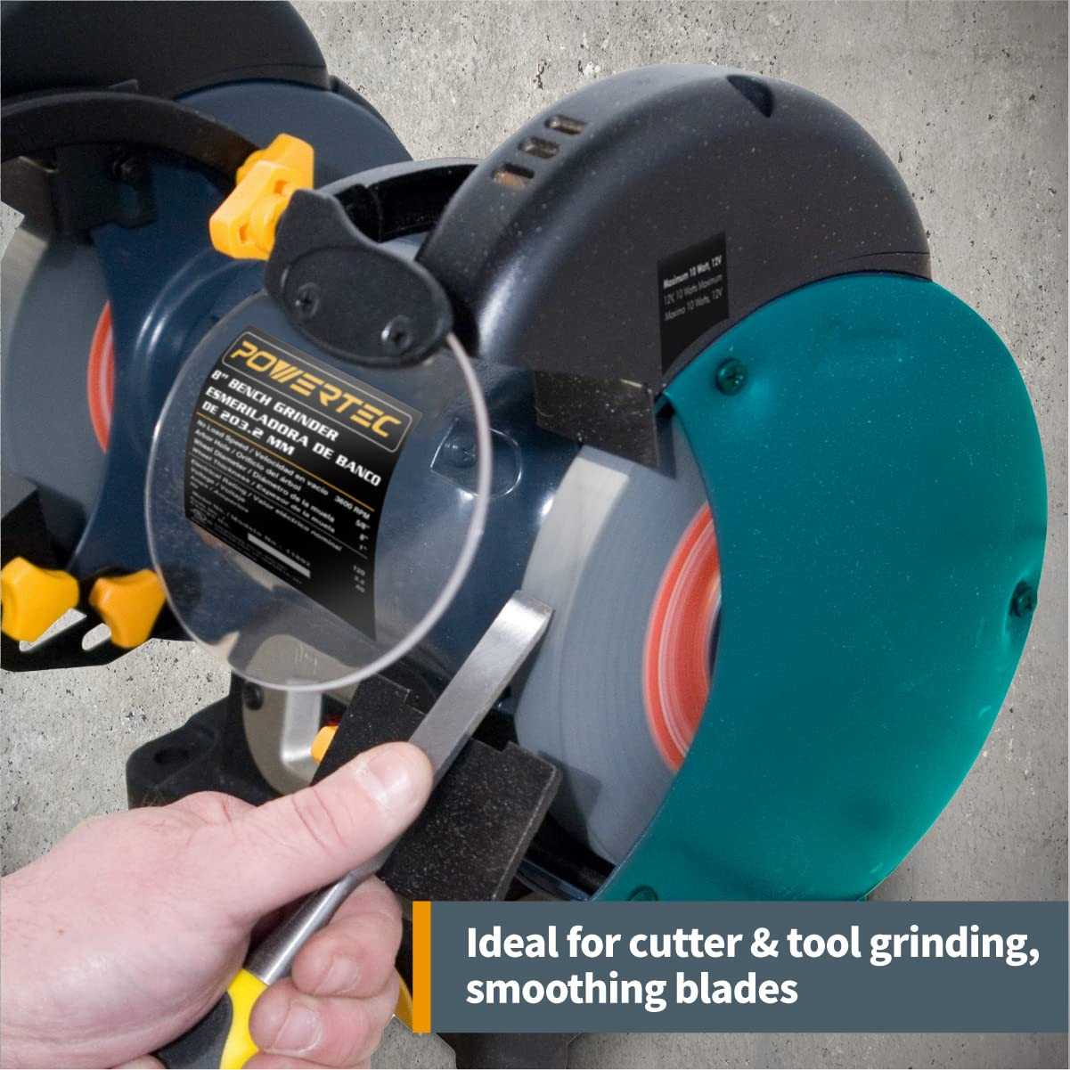 Bench Grinder Wheel 8 Inch 80 Grit, Aluminum Oxide Grinding 1" Thick 5/8" Arbor