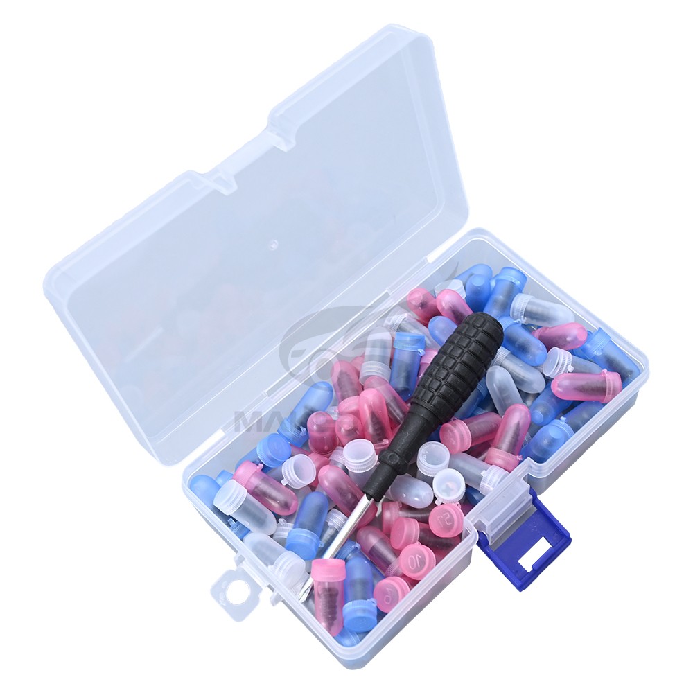 85x Car Tubeless Vacuum Tyre Puncture Repair Kit Screw Nails Tire Patch Plug New