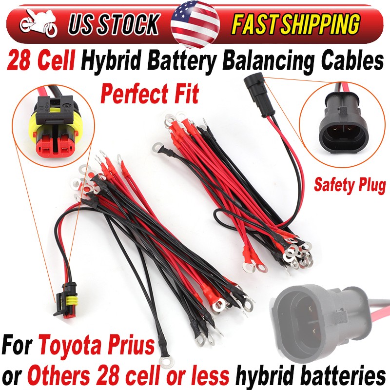 For Toyota Prius 28 Cell Hybrid Battery Balancing Cables Wire Harness Assembly