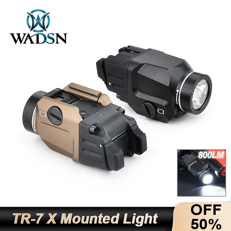 Tactical TR-7 X Mounted Light 800LM Weapon Flashlight Includes High/Low Paddle