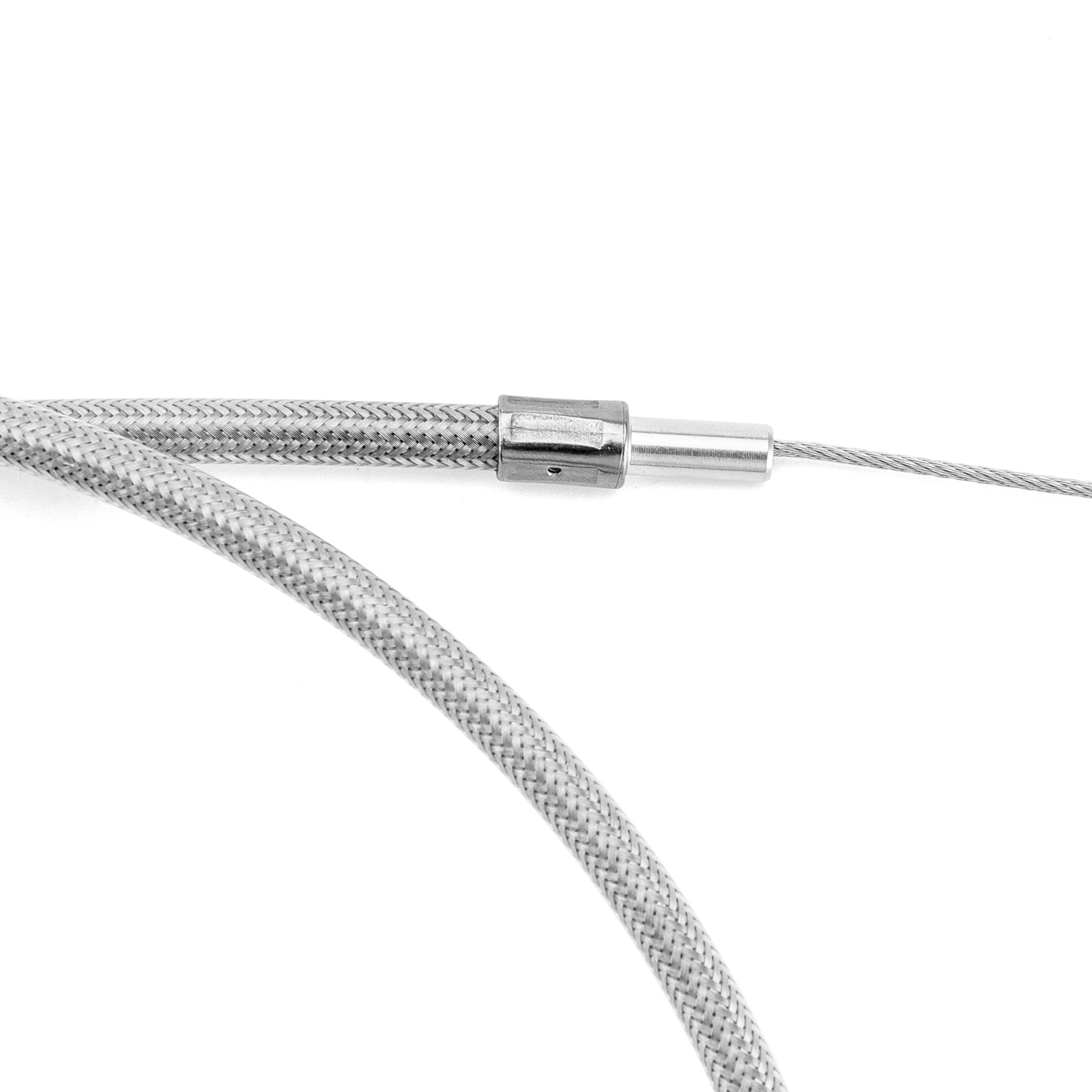 40" Stainless Steel Extended Throttle & Idle Cable Set For Harley Sportster XL