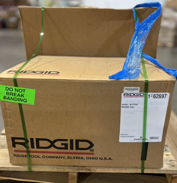 Ridgid 62697 KJ-1750-C Water Jetter Drain Cleaner with Cart