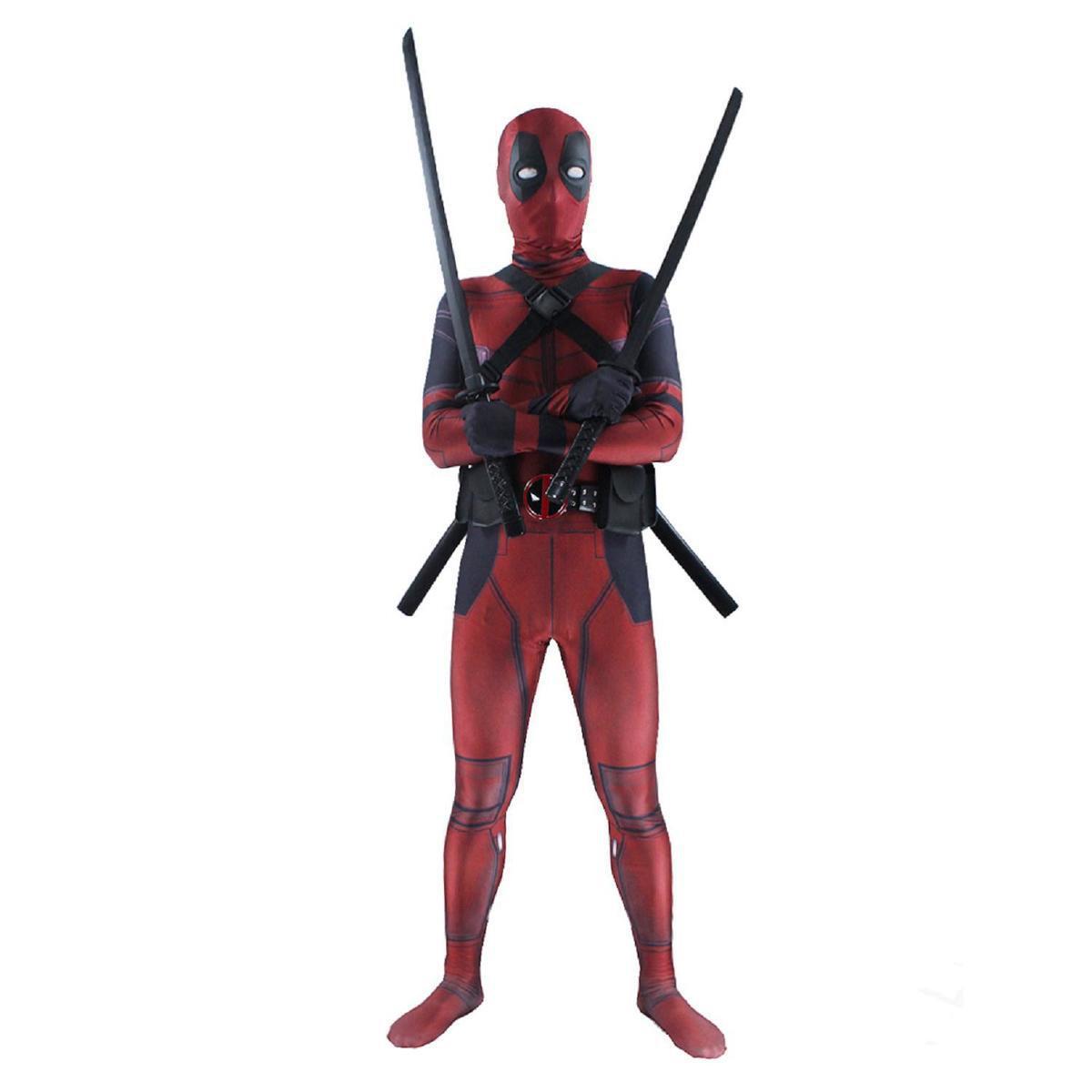 Deadpool Cosplay Costume Jumpsuit Bodysuit Halloween Suit