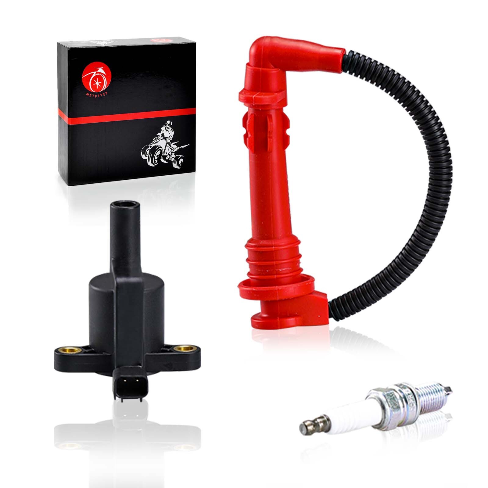 Ignition coil w/ Wire Cap & Spark plug for Polaris Sportsman 570 2015 2016- 2025