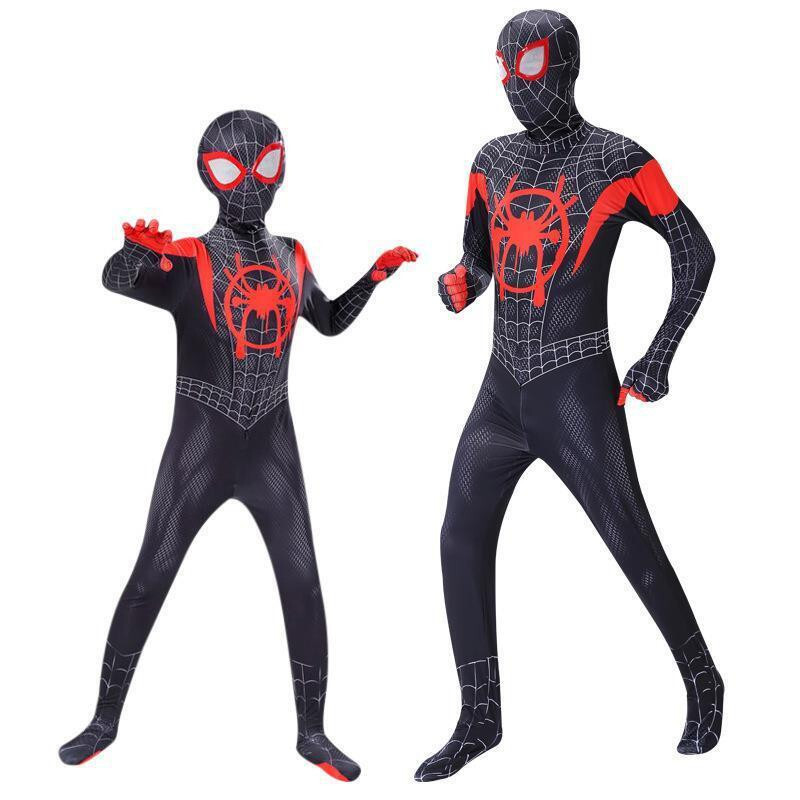 Into the SpiderVerse Miles Morales Spiderman Costume Cosplay Hoodie Shorts