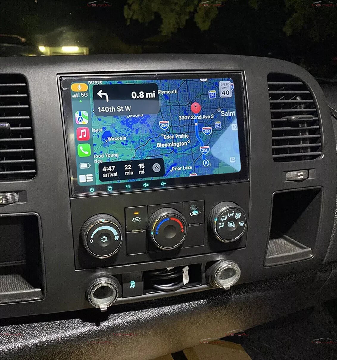 For 2009-2012 Chevrolet Silverado Wifi Carplay Android 13.0 Stereo Radio GPS Nav