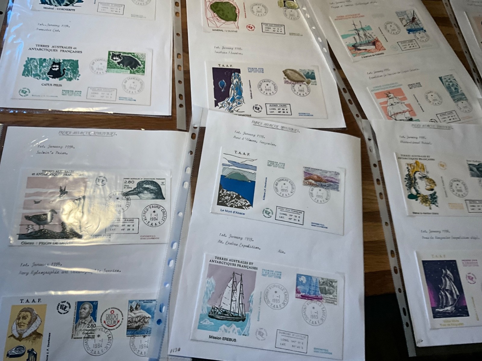 French Antarctic Territory fdc large lot 103 covers h13