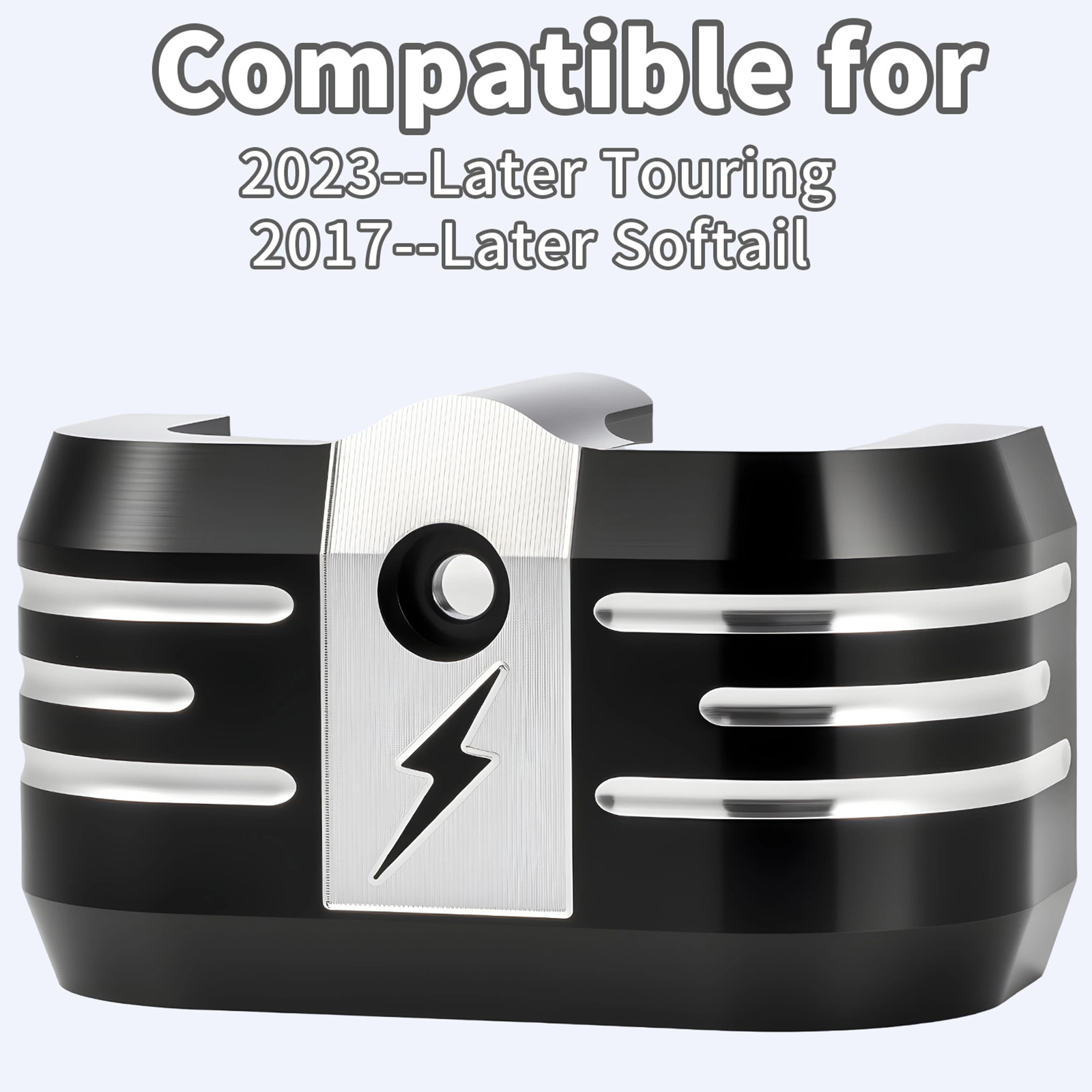 Black Ignition Coil Cover for Harley 2018-2026 M8 Touring Softail Breakout FXD