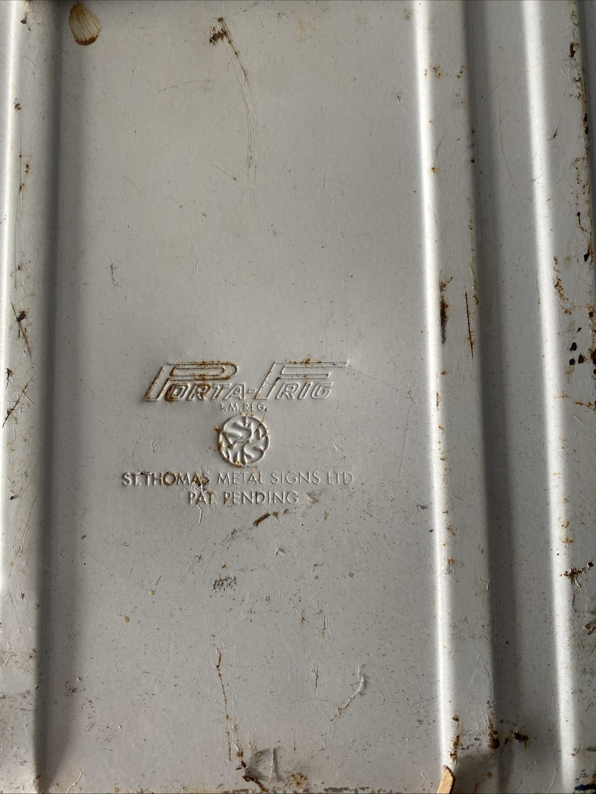 VINTAGE 1970 ORANGE CRUSH COOLER W/HANDLES