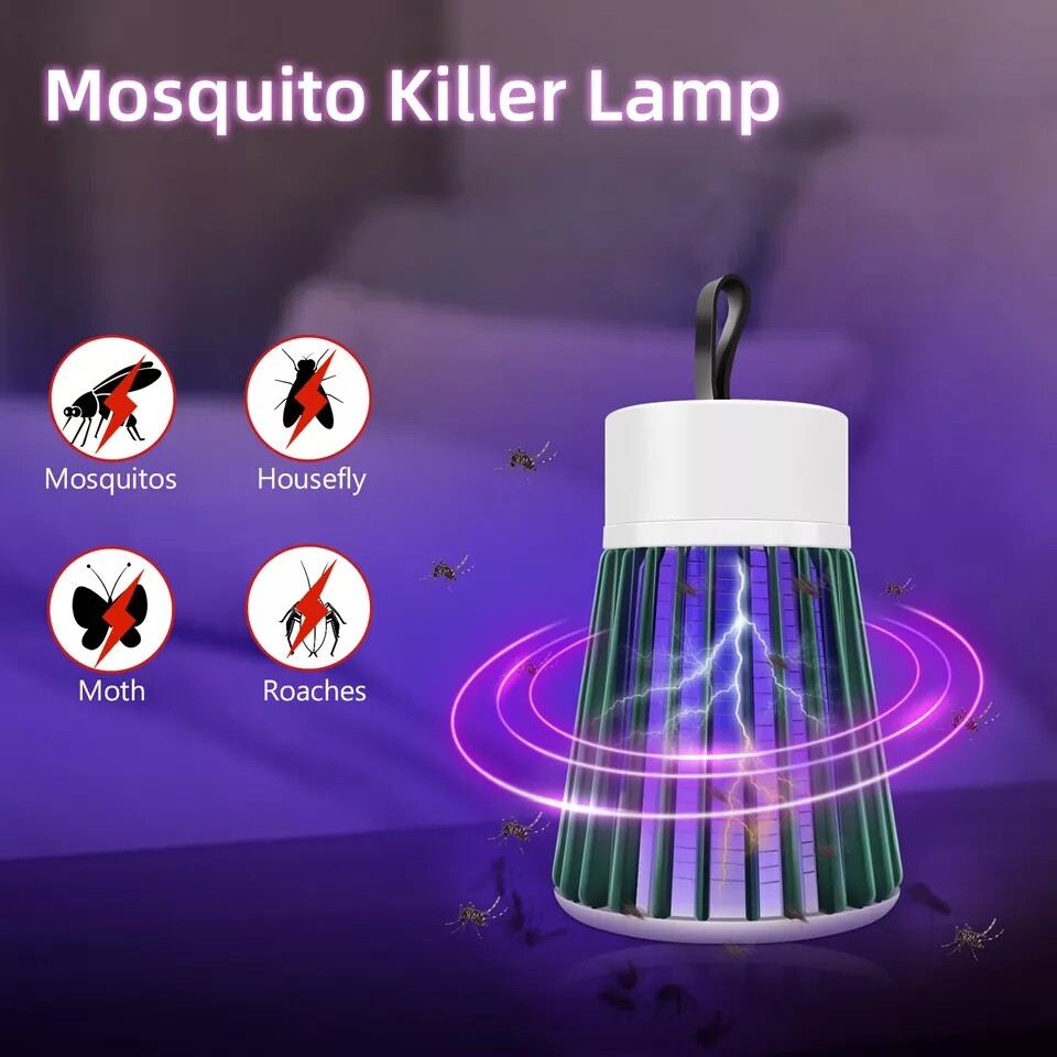Electric Mosquito Insect Killer LED Light Fly Bug Zapper Trap Pest Control Lamp