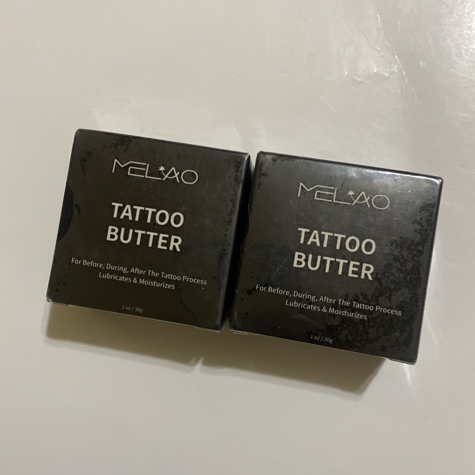 2 Melao Tattoo Butter Cream Butter Natural 1 oz Aftercare Moisturizer