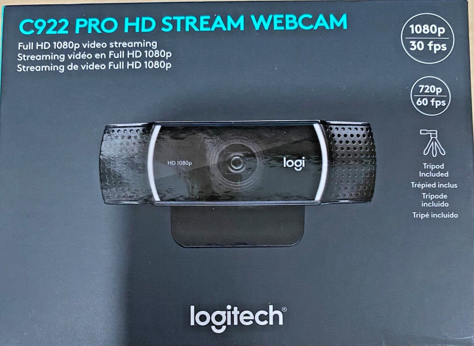 Logitech - C922 Pro Stream 1080 Video Conferencing, Streaming and Gaming Webcam