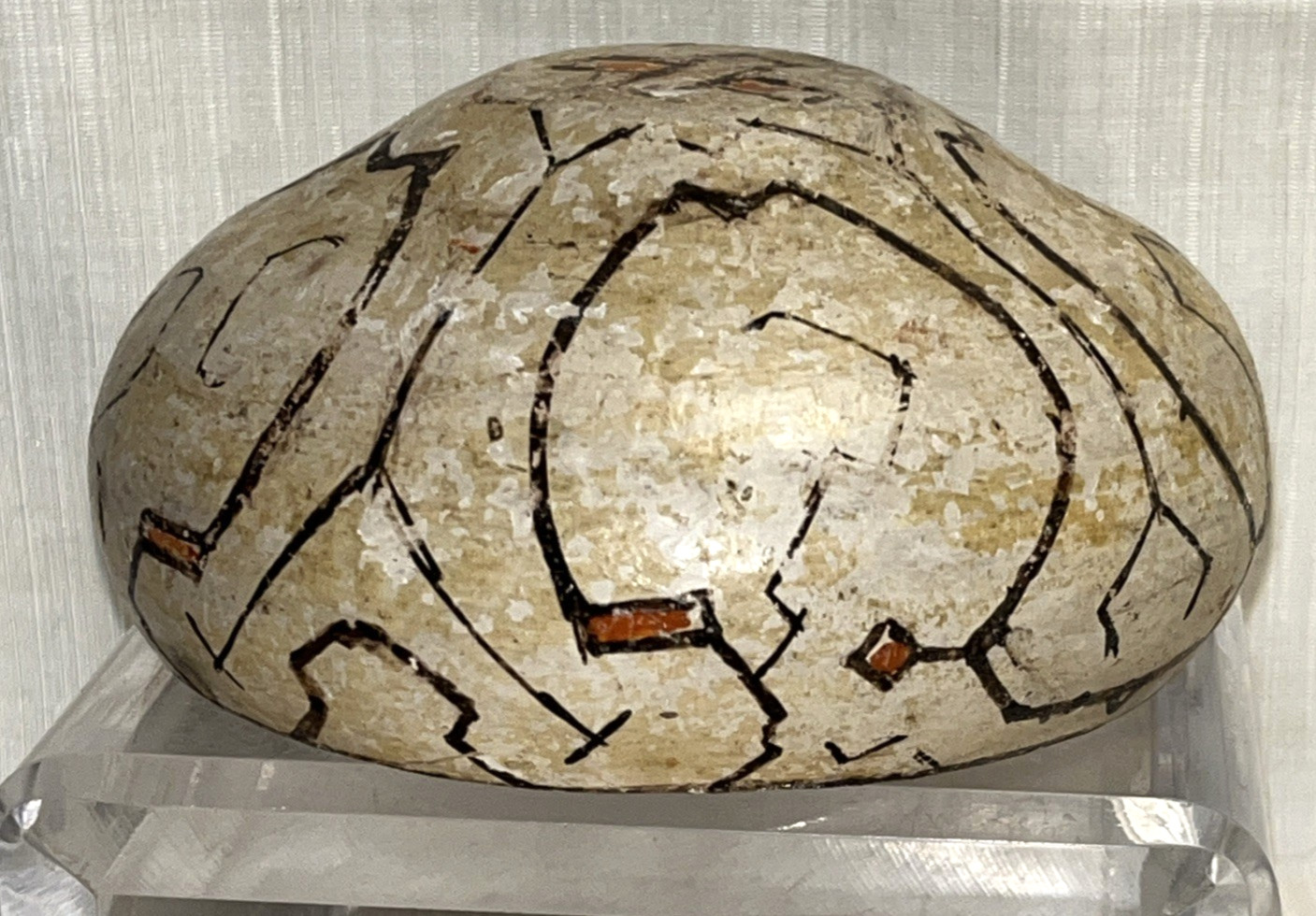 Antique Peruvian Shipibo Conibo Polychrome Pottery Bowl Lid South America Peru