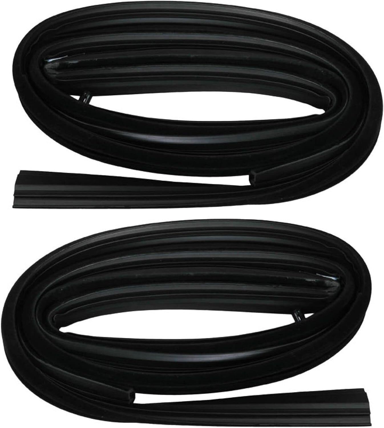 2x Front Door Window Run Channel Weatherstrip Seals For Chevy GMC C/K Pickup