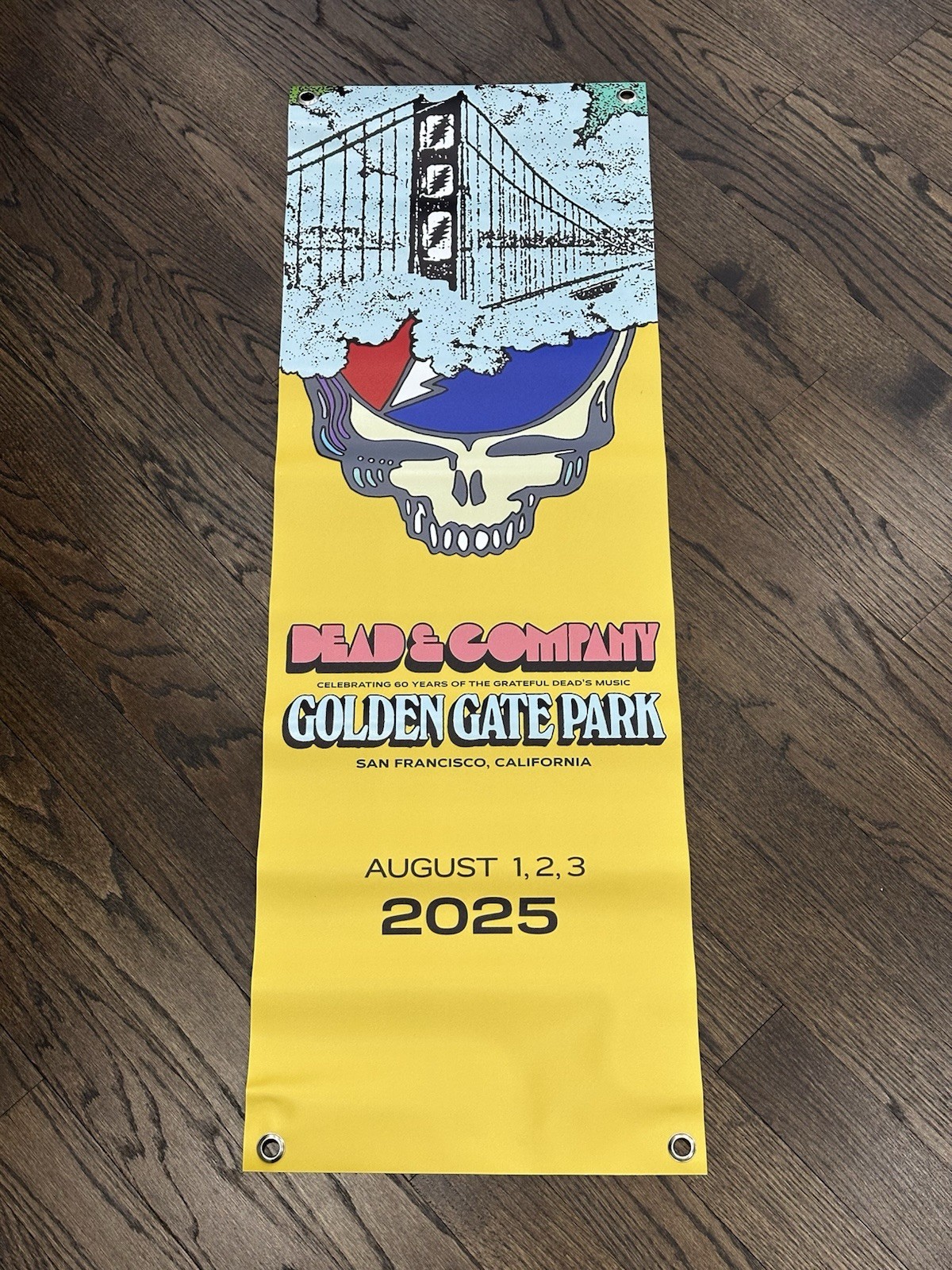 Dead  & Co San Fran 2025 Concert Big Banner Memorabilia Grateful Dead 60 Years