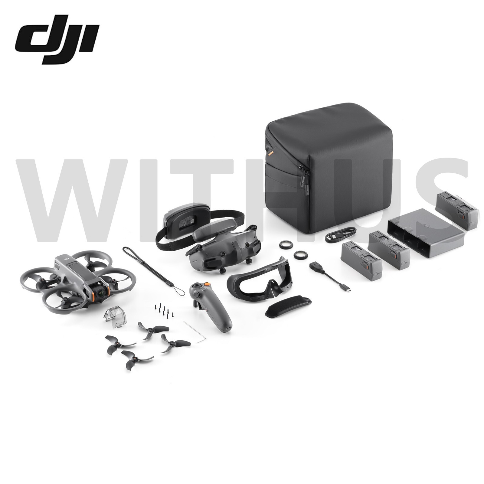 DJI Avata 2 Fly More Combo Camera Drone (3 Bastteries) + RC Motio 3 + Goggles 3