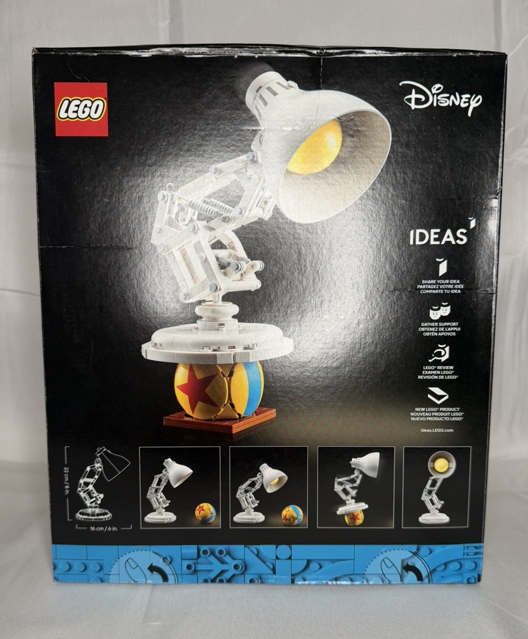 LEGO Ideas Disney Pixar Luxo Jr Lamp & Ball Movie Set NEW SEALED