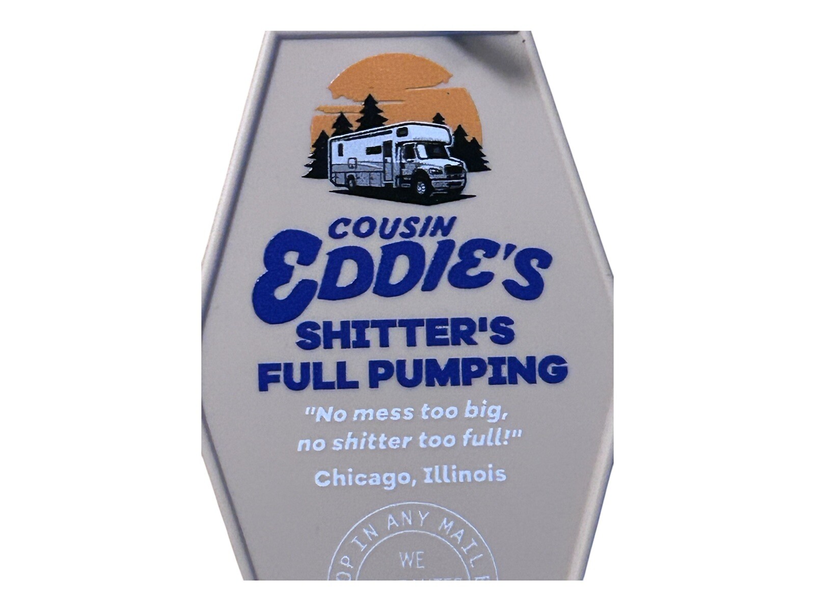 National Lampoon Vacation Inspired Cousin Eddie's Cleanup Crew Keytag