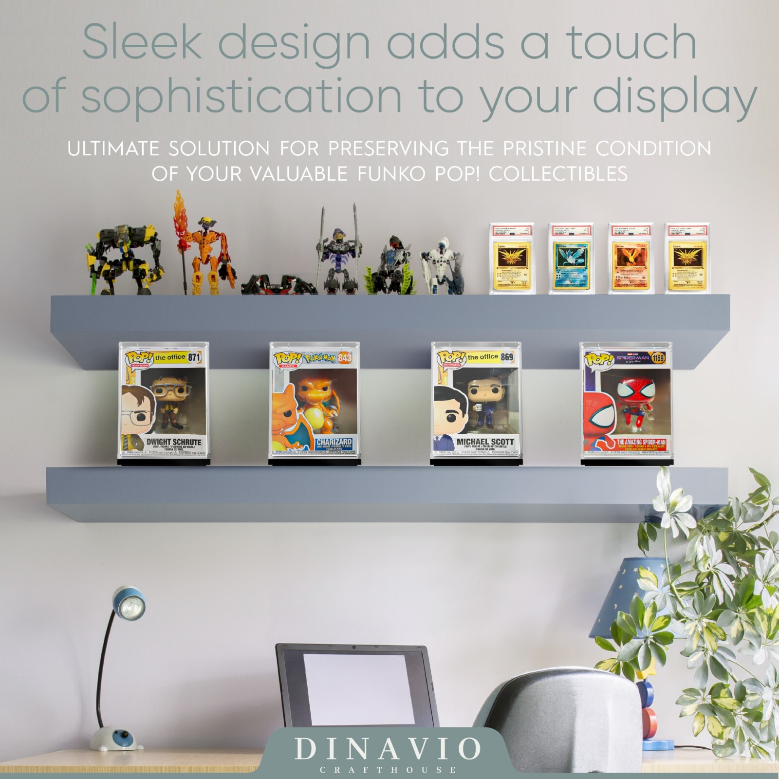 Acrylic Display Hard Case Funko Pop Protector Compatible with 4" Funko Pops